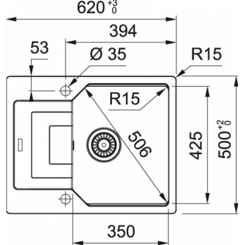Кухонная мойка Franke UBG 611-62 114.0612.259 миндаль