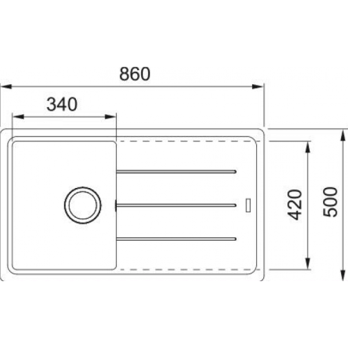 Кухонная мойка Franke BFG 611-86 сахара 114.0370.150