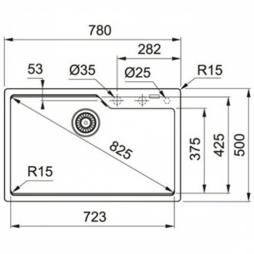 Кухонная мойка Franke UBG 610-78 белый 114.0582.219