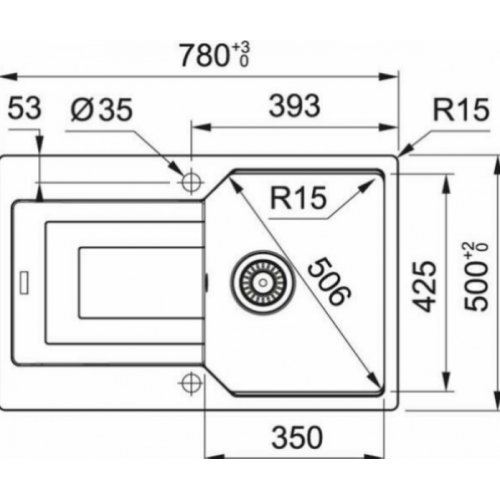 Кухонная мойка Franke UBG 611-78 114.0639.654 черный матовый