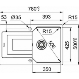 Кухонная мойка Franke UBG 611-78 114.0639.654 черный матовый
