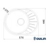 Кухонная мойка Oulin OL-R101