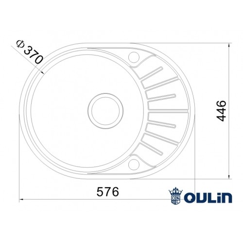 Кухонная мойка Oulin OL-R101