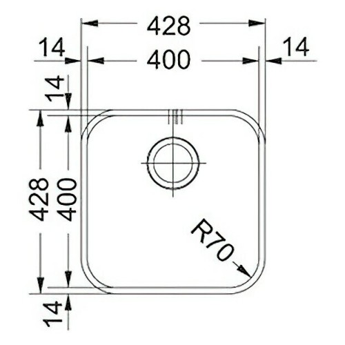 Кухонная мойка Franke FEX 110-40 (122.0689.807)