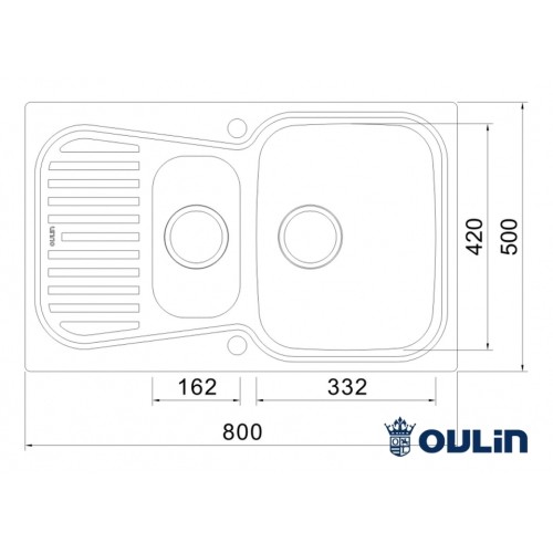 Кухонная мойка Oulin OL-359S