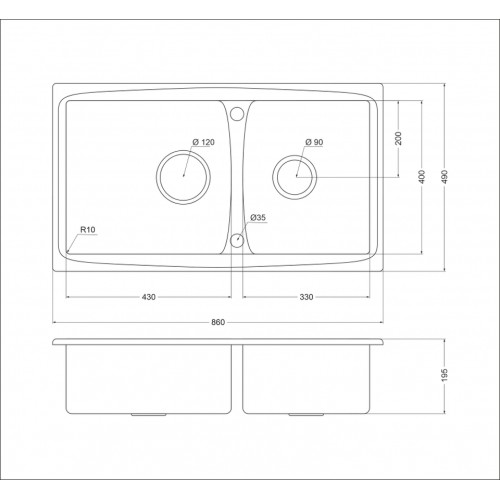 Кухонная мойка Oulin OL-S8203
