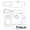 Кухонная мойка Oulin OL-FTR202R