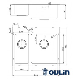 Кухонная мойка Oulin OL-FTR202R
