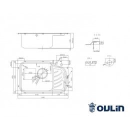Кухонная мойка Oulin OL-327L
