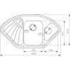 Кухонная мойка Zigmund & Shtain ECKIG 1000.2 речной песок