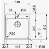 Кухонная мойка Franke BCX 210-51 TL (127.0688.779)