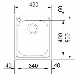 Кухонная мойка Franke AMX 610 101.0021.601 нерж. сталь