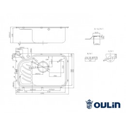 Кухонная мойка Oulin OL-327R