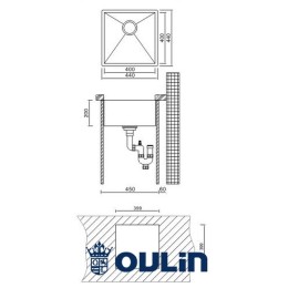 Кухонная мойка Oulin OL-F101
