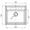 Кухонная мойка GranFest Quadro GF-Q-561 иней