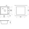 Кухонная мойка Granula GR-4651 графит