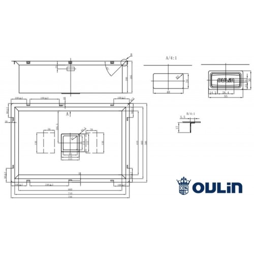 Кухонная мойка Oulin OL-FU113