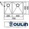 Кухонная мойка Oulin OL-F202