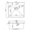 Кухонная мойка Emar EMB-117A Nano Satine