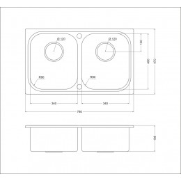 Кухонная мойка Oulin OL-S8905