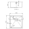 Кухонная мойка Emar EMB-112 Nano Satine