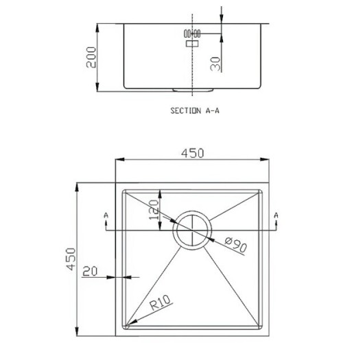 Кухонная мойка Emar EMB-112 Nano Satine