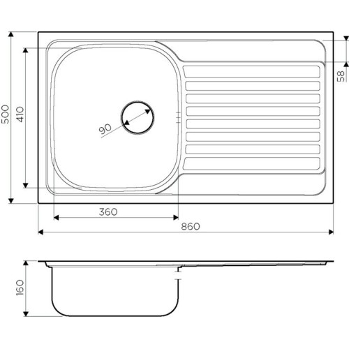 Кухонная мойка Omoikiri Kashiogawa 86 IN