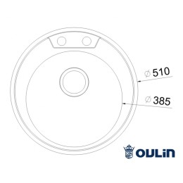 Кухонная мойка Oulin OL-R510