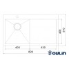Кухонная мойка Oulin OL-FTL101R