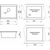 Кухонная мойка Granula GR-5551 шварц