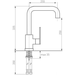 Смеситель для мойки Zigmund & Shtain ZS 1400 речной песок