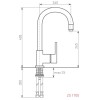 Смеситель для мойки Zigmund & Shtain ZS 1700 речной песок