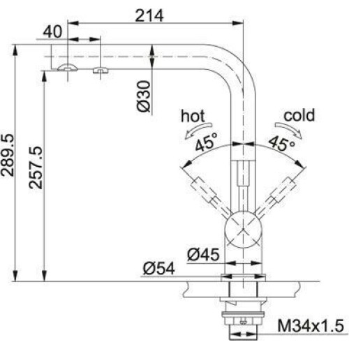 Смеситель для кухонной мойки Franke Atlas 120.0179.978