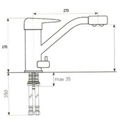 Смеситель для мойки Zigmund & Shtain ZS 1100 топленое молоко