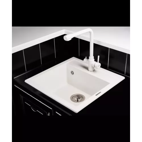 Смесители для кухни Kuppersberg Geo KG2385CR WHITE ALABAS