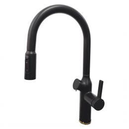 Смеситель для мойки Oulin OL-8018 черный