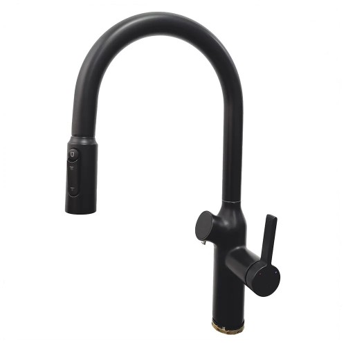 Смеситель для мойки Oulin OL-8018 черный