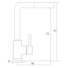 Смесители для кухни Kuppersberg Geo KG2385CR WHITE ALABAS