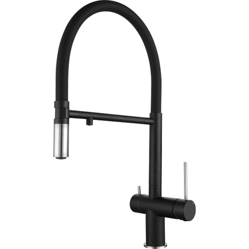 Смеситель для кухни Rivelato Adria 1523517 antracite/cromo