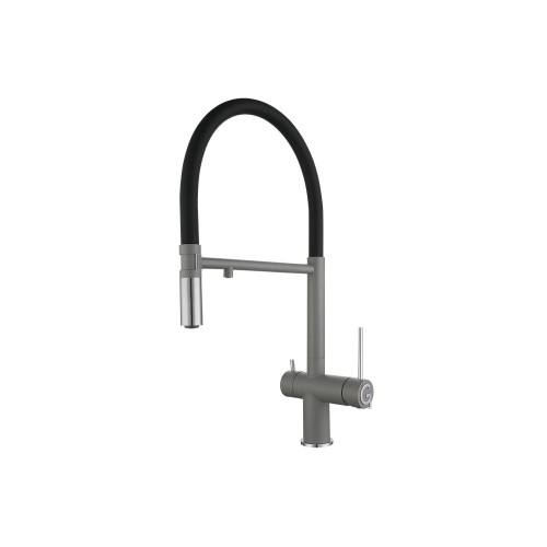 Смеситель для кухни Rivelato Adria 1523517 grigio/cromo