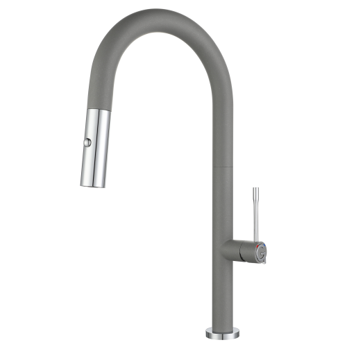 Смеситель для кухни Rivelato Asti 3972500 grigio/cromo