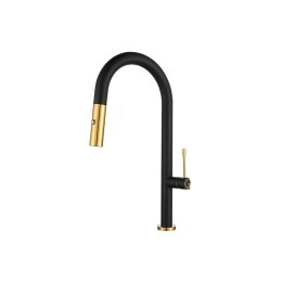 Смеситель для кухни Rivelato Asti 3972500 nero/oro
