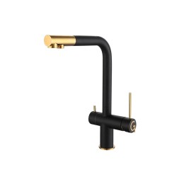 Смеситель для кухни Rivelato Lugano 1523513 nero/oro