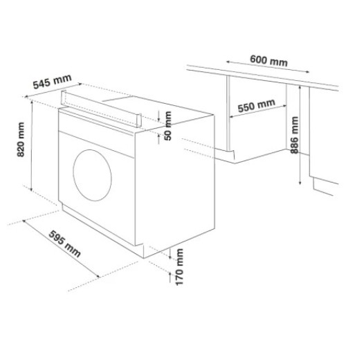 Встраиваемая стиральная машина MAUNFELD MBWM 1485W
