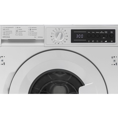 Встраиваемая стиральная машина KRONA KALISA 1400 8K WHITE