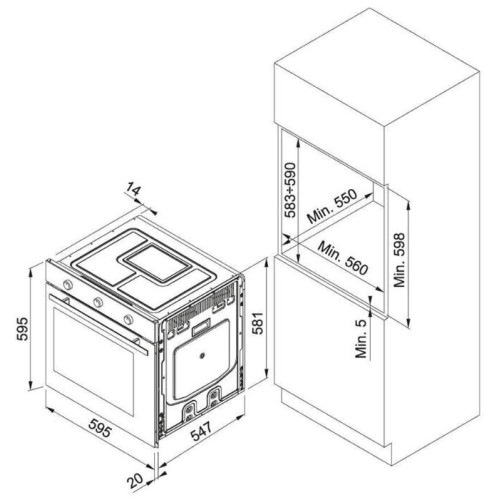 Электрический духовой шкаф Franke MA 82 M LG/F