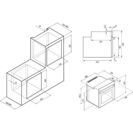 Электрический духовой шкаф Krona Lyra 45 BL/BL