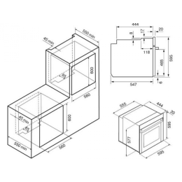 Электрический духовой шкаф Krona Nero max 60 BL/BL