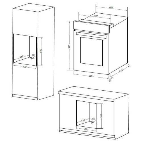 Электрический духовой шкаф MAUNFELD EOEM516W