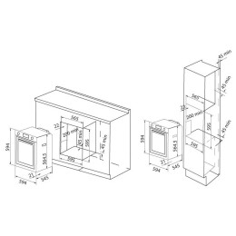 Электрический духовой шкаф Krona PRONTO 60 BL